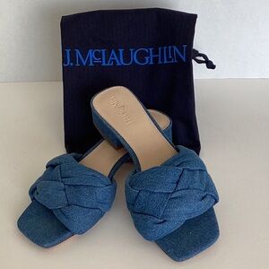 J McLaughlin Hannah Denim Sandal Sz 6